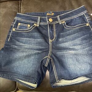 Seven 7 Blue Jean Shorts with Rolled Hem